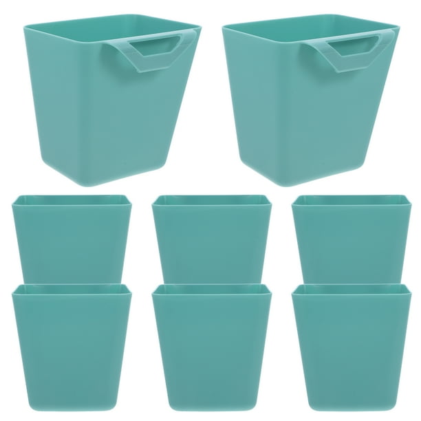8 cestas colgantes pequeñas de plástico para armarios, organizadores para puertas, artículos diversos, maquillaje, cosméticos, pintalabios, cocina, baño, oficina y hogar