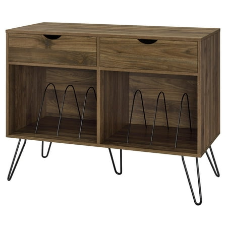 Novogratz Concord Turntable Stand with Drawers, Multiple Colors