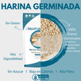 thumbnail image 2 of Harina Germinada Multiusos 1 a 1 | SIN GLUTEN | Avena, Mijo y Arroz | 680 g, 2 of 9