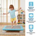 thumbnail image 3 of Yedigre Mini Trampoline for Kids, Indoor Bouncing Board with Non-Slip Base, Sensory Balance Jumping Toy Gift for 3-12 Boys Girls, Max Load 200 lbs, 3 of 10