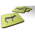 thumbnail image 1 of "Treasures American Mammoth Donkey Green Decorative coasters, 3.5, Multicolor" Caroline's Treasures BB7670FC, 1 of 1
