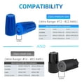thumbnail image 4 of 40PCS Waterproof Outdoor Wire Electrical Connectors,Sealant Twist Nuts Caps Cable Terminal Connector Gel for Landscape Light, Building Application, Wet Location Installation, 22AWG-12AWG, Black&Blue, 4 of 7