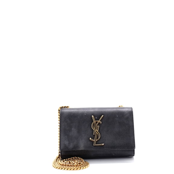 Pre-Owned Classic Monogram Crossbody Bag Grainy Leather Small By Rebag