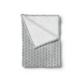 thumbnail image 2 of Abstract Soft Flannel Fleece Blanket, Repetitive Pattern of Modernistic Greyscale Circular Lines Scale Look Motif Print, Cozy Plush for Indoor and Outdoor Use, 50" x 60", Grey White, by Ambesonne, 2 of 5