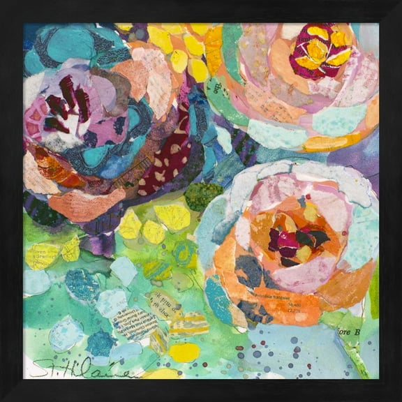 Bold Blooms I by Elizabeth St. Hilaire, Framed Wall Art, 13.25W x 13.25H