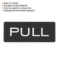 thumbnail image 4 of Unique Bargains Push Pull Door Signe Acrylique Auto-Adhésif Rectangle Autocollant Noir/blanc 2 Pack, 4 of 6