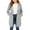 Grey, variant on KAUOD Youth Boys Girls Long Hoodi𝐞s Jackets Zip up Cotton Coats Teen Kids Plain Oversized Sweatshirts Clothes with Pockets