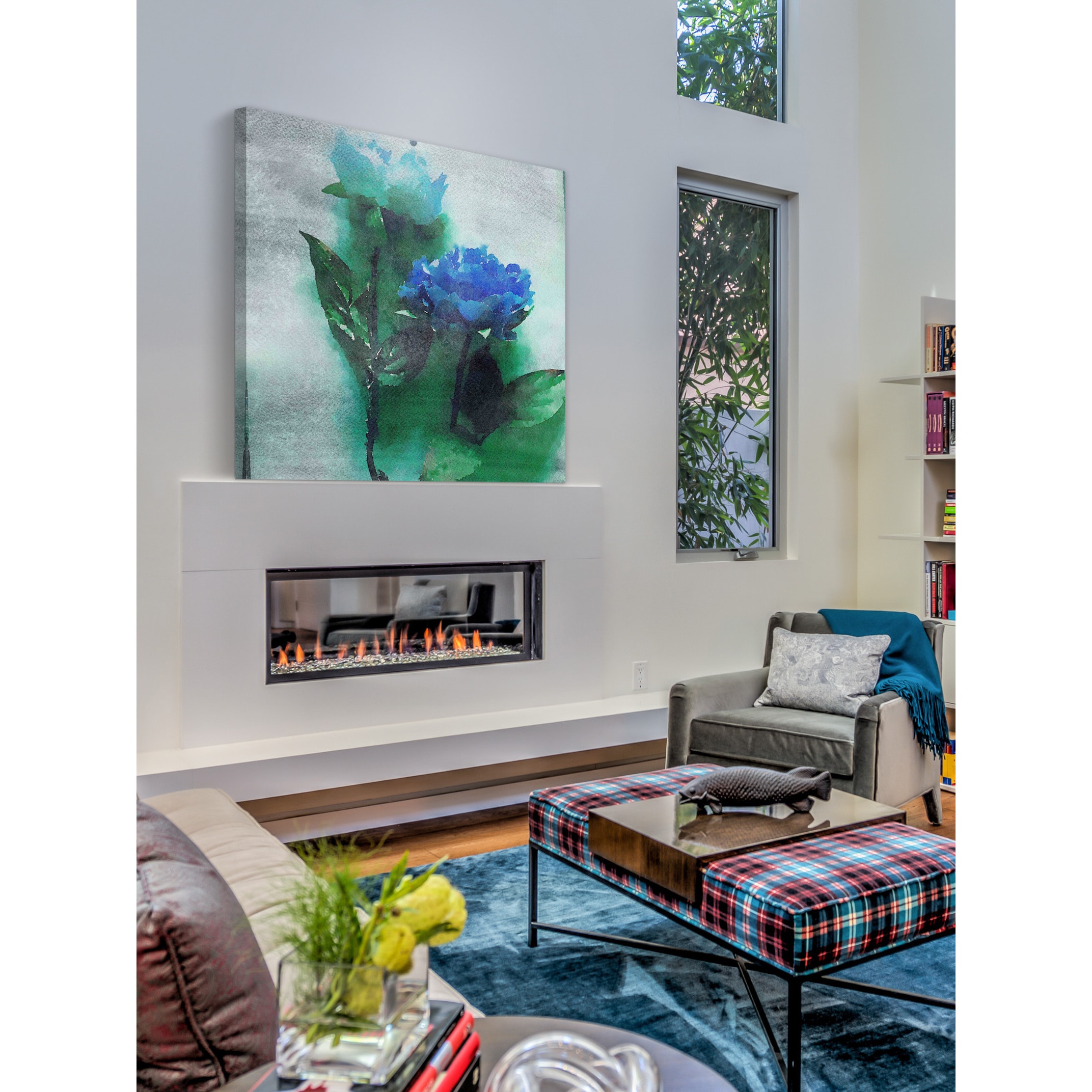 "Blue Dream" Painting Print on Wrapped Canvas
