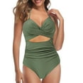 thumbnail image 1 of WILLBEST Traje de Baño para Mujer, Monokini, Traje de Baño para Mujer, Traje de Baño de Cintura Alta, Traje de Baño Cruzado, Trajes de Baño Push-Up, 1 of 8
