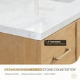 thumbnail image 6 of Karachi 60" Double Bath Vanity in Acacia Classic Gray with Composite Stone Top, 6 of 16