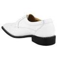 thumbnail image 4 of LIBERTYZENO Mens Finest Leather Lace Up Oxford Dress Shoes White 11, 4 of 8