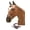 Multicolor, variant on Showman Braided Nylon Rope Noseband Tie Down w/ Strap (Red)