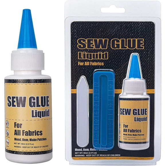 Secure Stitch Liquid Sewing Solution Kit Sew Glue Liquid for All Fabrics