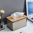 thumbnail image 4 of Fufafayo under $5 Minimalist Tissue Box Cover Holder, Modern Transparent Rectangular Facial Tissues Dispenser for Bathroom, Bedroom, Living Room, 7x4.6x3.9In, 4 of 9