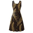 thumbnail image 5 of FcBaudy Robe Sans Manches à Col Rond, Robes d'Été pour Femmes, Robes pour Femmes Mode d'Été pour Dames Robe Longue Imprimée Sans Manches Robe pour Femme, 5 of 5