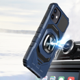 thumbnail image 2 of Kaleidio Case For iPhone 14 (6.1") [Robotic Hybrid] Rugged Shockproof [Ring Stand] Magnetic Armor Impact Cover [Blue/Black], 2 of 6