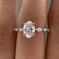 thumbnail image 2 of KANISHKAGEMS&JEWELS 2ct Oval Moissanite Engagement Wedding Anniversary Ring in Sterling Silver 925 Oval Moissanite ring CZ Diamond Proposal Gift Ring, 2 of 4