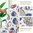 thumbnail image 5 of Yayeee 2 Pack Dining Chair Covers Stretch Parson Chairs Slipcovers Seat Protector, Cartoon American Football Helmets, 5 of 6