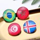 thumbnail image 3 of Botón de Rusia Broche Broche Bandera Nacional Aficionados al fútbol 32 Equipo Sombrero Pin Yinane  Pin de broche de la bandera, 3 of 8