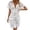 Z-White281, variant on JIAYUE Women's Swimsuit Cover-Ups Deep V Neck Batwing Short Sleeve Knee Length Solid Color Comfortable Beach Hollow Elastic Swimwear Cover Up Dresses