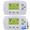 thumbnail image 1 of 2-Pack Honeywell TH6220 FocusPro 6000 5-1-1 Programmable Heat Pump Thermostat + LCD Cleaner, 1 of 5