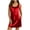 Red, variant on Uscallm Women's Satin Mini Slip Dress Round Neck Sleeveless Flowy Casual Basic Boho Summer Travel Mini Dresses, Red M