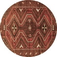 thumbnail image 1 of Ahgly Company Indoor Round Persian Brown Traditional Area Rugs, 7' Round, 1 of 4