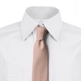 thumbnail image 2 of Abstract Necktie, Monochrome Polka Dots Art, Dress Tie, 3.7", Peach and White, by Ambesonne, 2 of 3