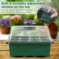 thumbnail image 3 of 12 Hole Seedling Trays Seed Starter Plant Flower Grow Box Tools Propagation for Home Gardening Starting Germination Supplies, 3 of 9