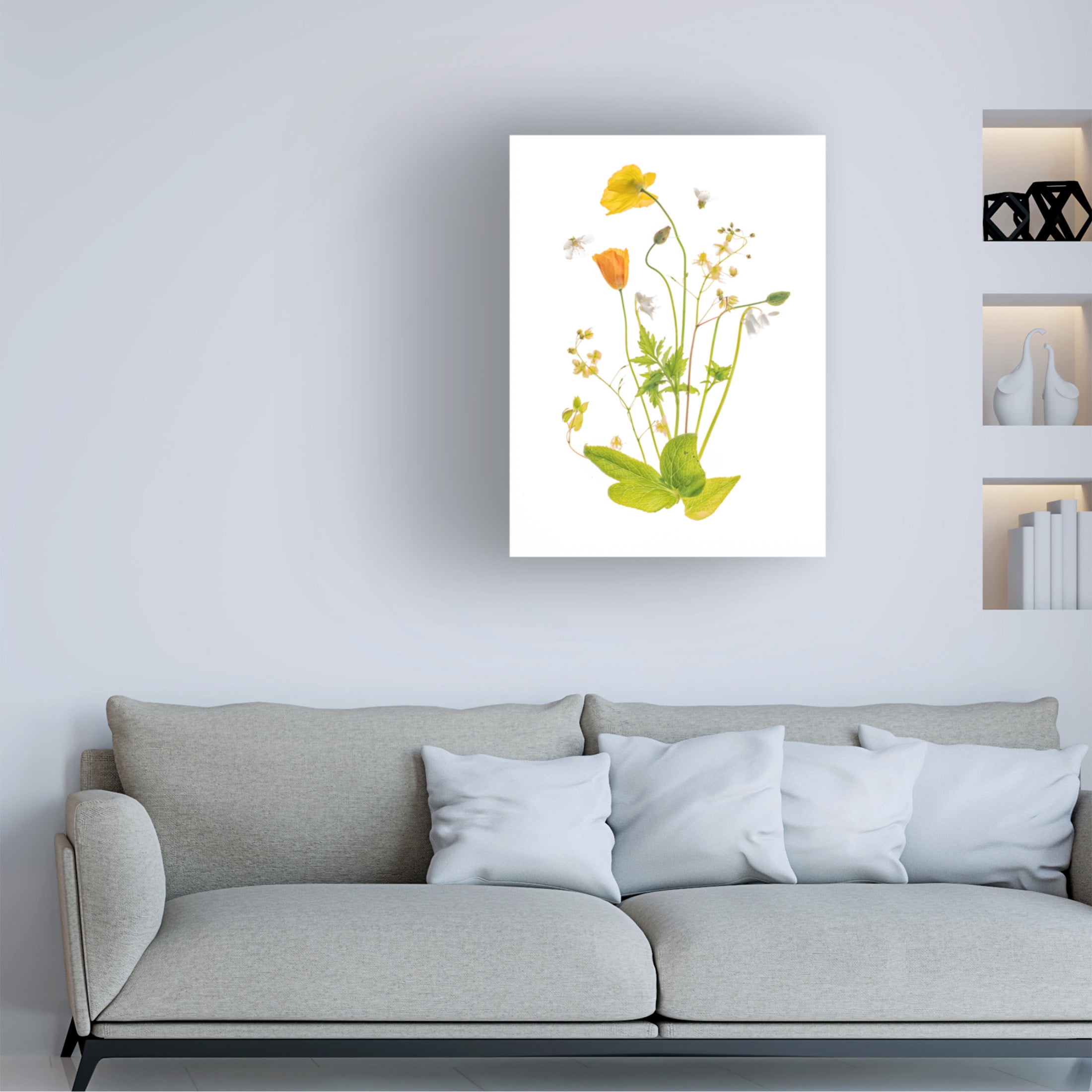 Canvas Wall Art - Sharon Williams 'Fairy Garden' Wall Art for Living Room, Bedroom, or Office Décor by Trademark Fine Art - 14 x 19 Inches