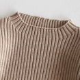 thumbnail image 5 of AherBiu Toddler Sweater Unisex Long Sleeve Ribbed Knitted Baby Sweaters Winter Warm Newborn Pullover, 5 of 7
