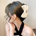thumbnail image 6 of Yoyauz Bow Hair Clips, Women's Bow Hair Clips, Satin Big Bow Black and White, Large Claw Clip with, 6 of 6