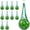 Green 10pack, variant on 10 Pack Melon Hammock with S Hooks, Heavy Duty Anti-Fall Watermelon Mesh Cradle for Vertical Garden Fruit Growing
