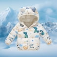 thumbnail image 3 of WOYY Girls Down Coat Winter Warm Jacket with Cute Animal Print, Sizes 18-24M, 3 of 5