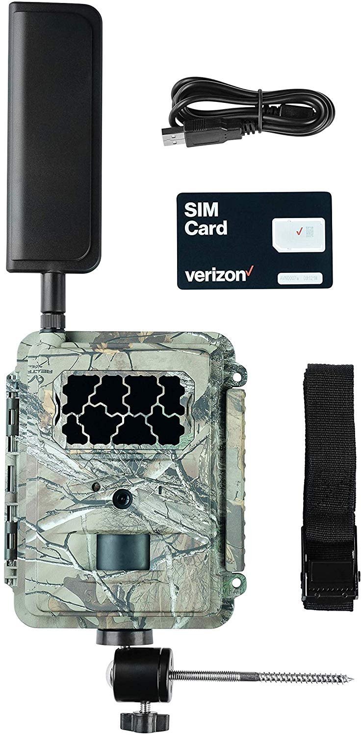 Spartan 4G LTE GoCam Wireless Trail Camera with Mount Verizon LTE, Realtree Camo