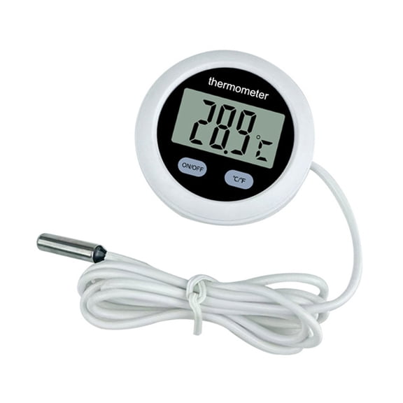 Upgraded 2025 Thermometers Large Digital Display with Extended for Fish Tanks Water Monitoring