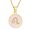 Pink Leo, variant on HIJONES Women's Minimalist Round Constellation Horoscope Pendant Necklace Stainless Steel Birth Star Sign Personalized Pendant Chain Jewelry Pink Taurus