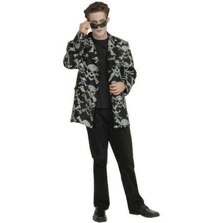 Sports Halloween - Skull And Bones Sport Jacket Adult Halloween Costume