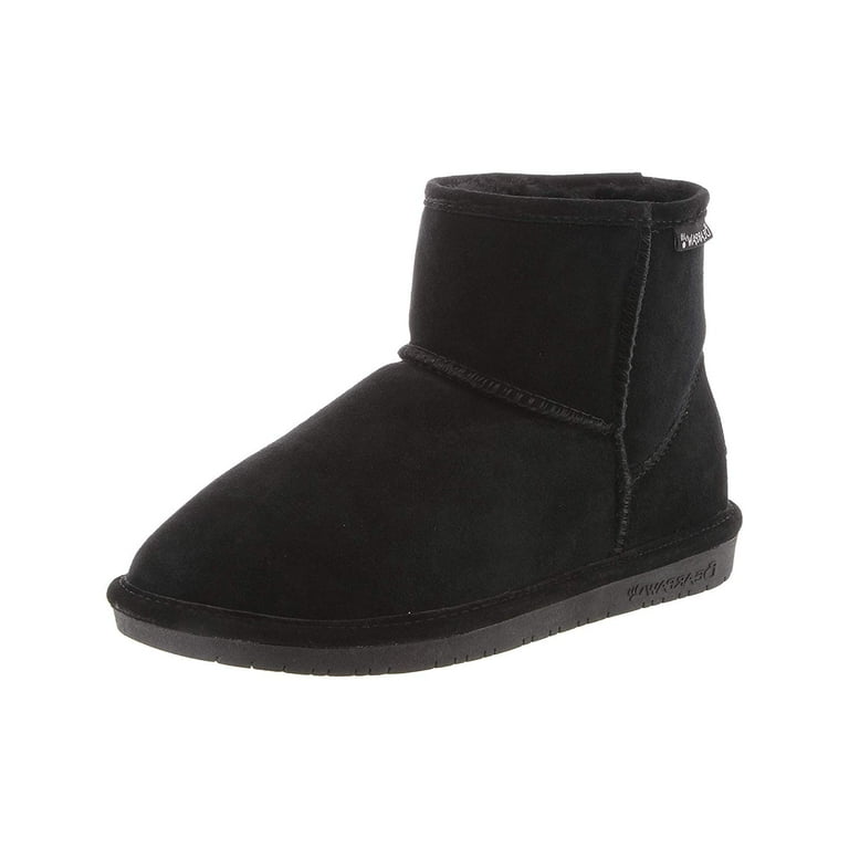 Women's bearpaw boots black sales