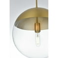 thumbnail image 4 of Living District Eclipse 14 Inch Pendant Clear Shade in Chrome, 4 of 9