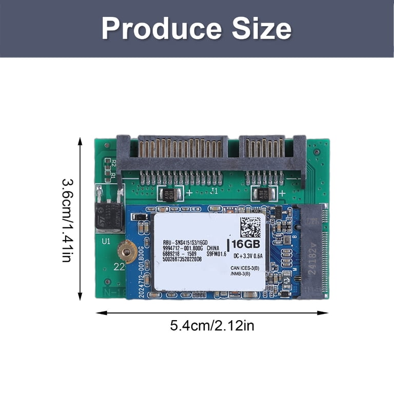 16GB Half-Slim III SSDs Drive for Computer Internal Hard Drive