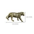 thumbnail image 2 of OUNONA  Tiger Craft Decoration Interior Quirky Vintage Office Golden, 2 of 8