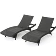 thumbnail image 5 of Outdoor Wicker Chaise Lounges Set of 2, Armless Adjustable Lounger Chairs for Poolside, Patio, Deck, or Garden, PE Rattan Design, Perfect for Relaxing Outdoors, Grey, 5 of 5