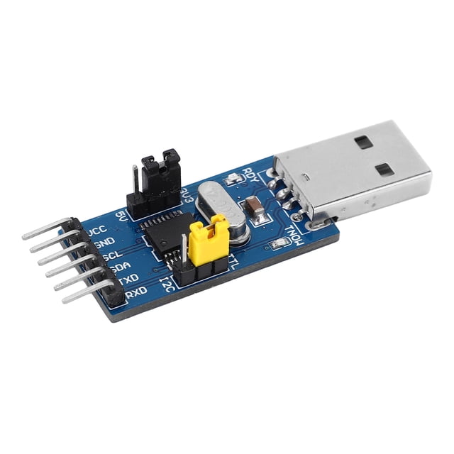USB To UART Converter Adapter Module, USB To I2C Converter Module Multi Purpose Portable Jumper Wire Practical for Laboratories