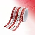 thumbnail image 4 of LABRIMP Christmas Decorative Ribbons Polyester Assorted Color for Women 2Pcs 0.4In, 4 of 7