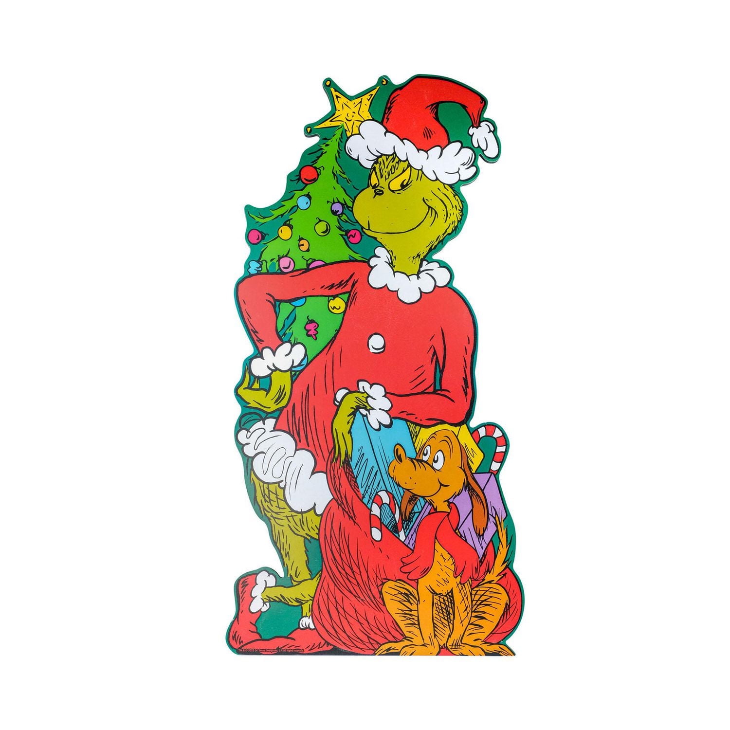 Dr. Seuss How the Grinch Stole Christmas 28" Porch Greeter, Wood