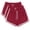 Red, variant on WIZUTIZ Summer Shorts for Women Comfy Casual Slimming Swim Dolphin Shorts 3 Packs Spandex Elastic Mid Rise Split Drawstring Swimwear Sunflowers Print Swim Shorts for Lady Work Black