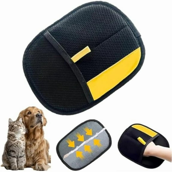 Hair Removal Glove, Pet Hair Removal Glove for Dogs & Cats, Hair Remover Glove for Pet, Electrostatic Pet Hair Gloves for Clothing, Bed, Couch, Carpet, Car Seat