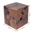thumbnail image 4 of vidaXL Stools/Coffee Table Solid Teak, 4 of 5