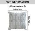 thumbnail image 6 of REGALWOVEN Pack of 2 Set Throw Pillow Covers Farmhouse Pillow Case Luxury Soft Plush Cushion Pillowcase for Home Decor Grey 16" x 16", 6 of 6